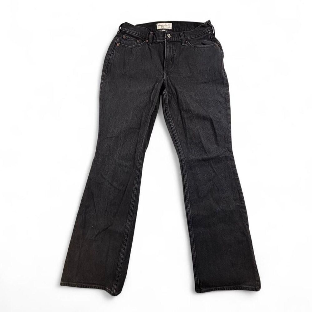 Abercrombie & Fitch Black Low Rise Bootcut Jeans Women’s Size 4 Denim